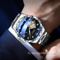 Fashion Automatyske beweging Tourbillon Mens Watch